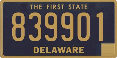DE license plate 839901