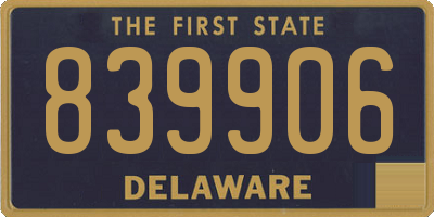DE license plate 839906