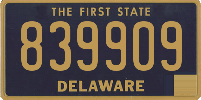 DE license plate 839909