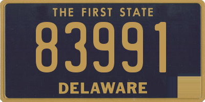 DE license plate 83991