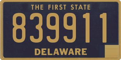 DE license plate 839911