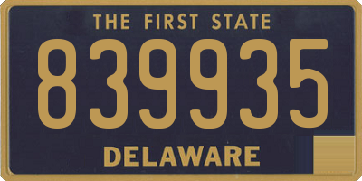 DE license plate 839935