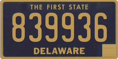 DE license plate 839936