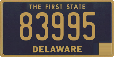 DE license plate 83995
