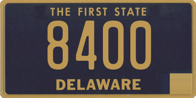 DE license plate 8400