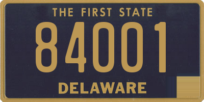 DE license plate 84001