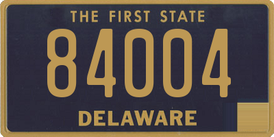 DE license plate 84004