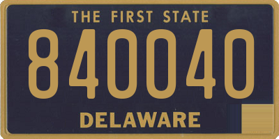 DE license plate 840040