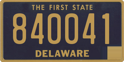 DE license plate 840041