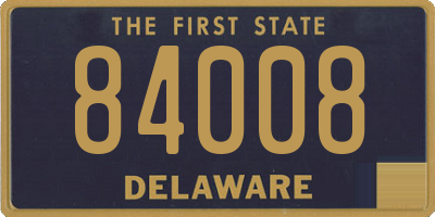 DE license plate 84008