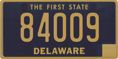 DE license plate 84009