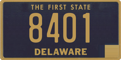 DE license plate 8401