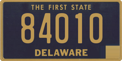 DE license plate 84010