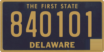 DE license plate 840101