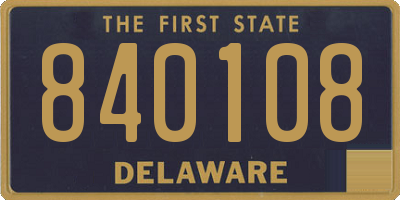DE license plate 840108