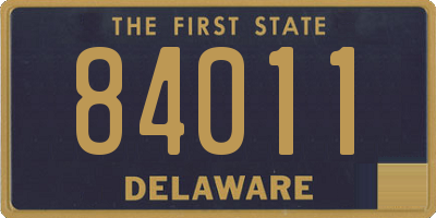 DE license plate 84011