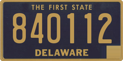 DE license plate 840112