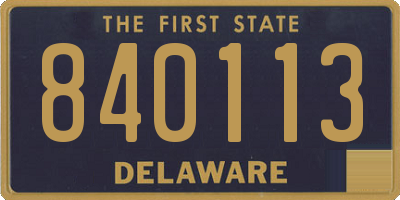 DE license plate 840113