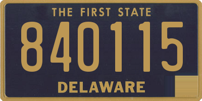 DE license plate 840115