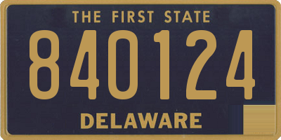 DE license plate 840124