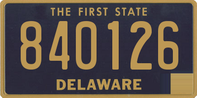DE license plate 840126