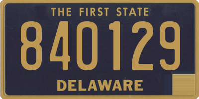 DE license plate 840129