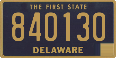 DE license plate 840130