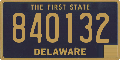 DE license plate 840132