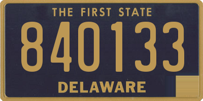 DE license plate 840133