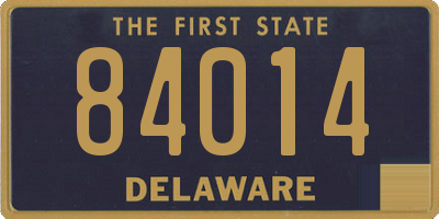 DE license plate 84014
