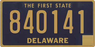DE license plate 840141