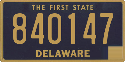 DE license plate 840147