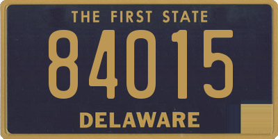 DE license plate 84015