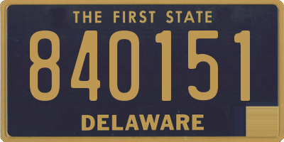 DE license plate 840151