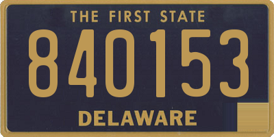 DE license plate 840153
