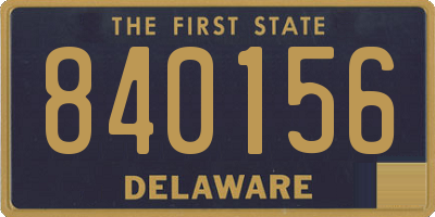 DE license plate 840156