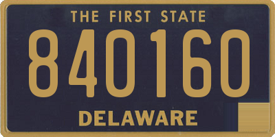 DE license plate 840160