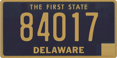 DE license plate 84017