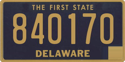 DE license plate 840170