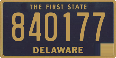 DE license plate 840177