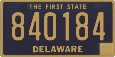 DE license plate 840184