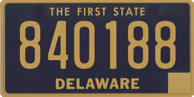 DE license plate 840188