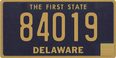 DE license plate 84019