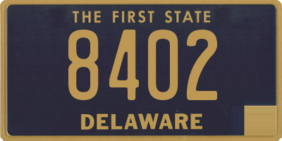 DE license plate 8402