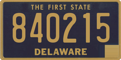 DE license plate 840215