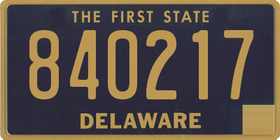 DE license plate 840217
