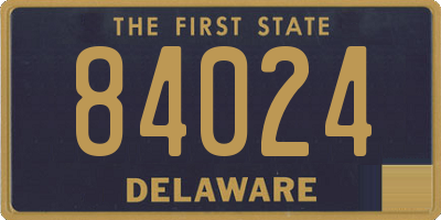 DE license plate 84024