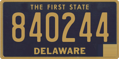 DE license plate 840244