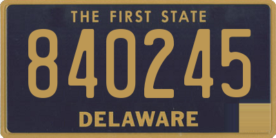DE license plate 840245