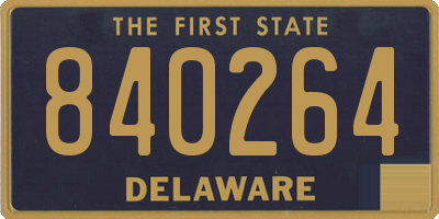 DE license plate 840264